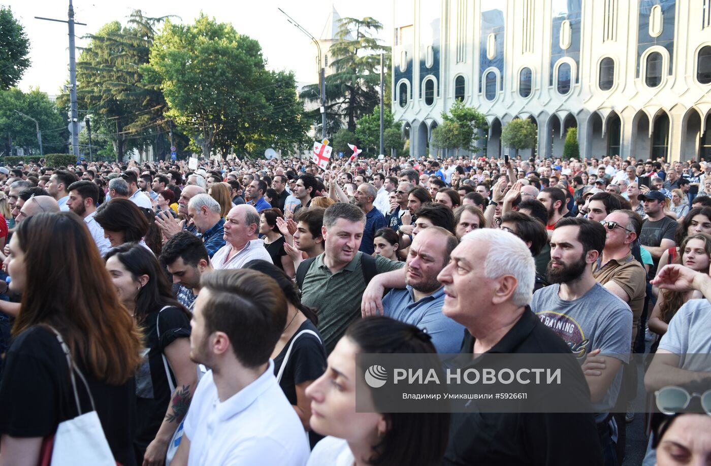 Акция протеста в Тбилиси