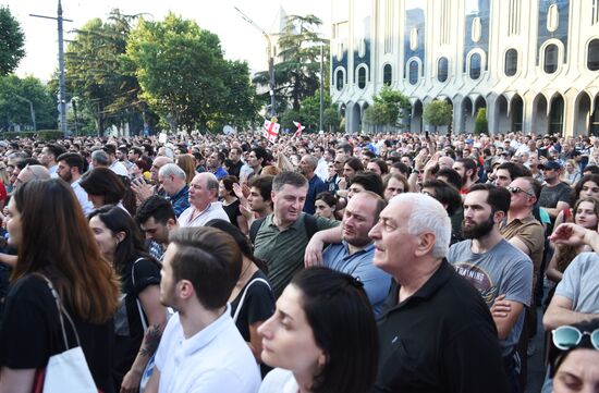  Акция протеста в Тбилиси