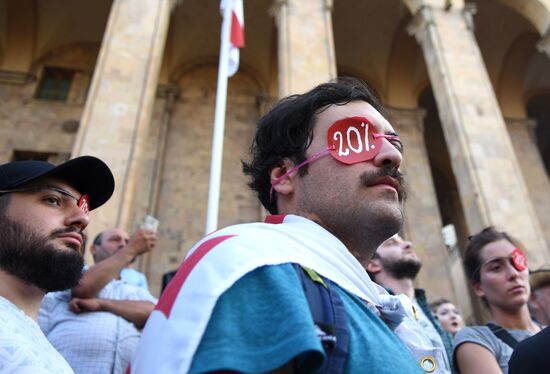  Акция протеста в Тбилиси