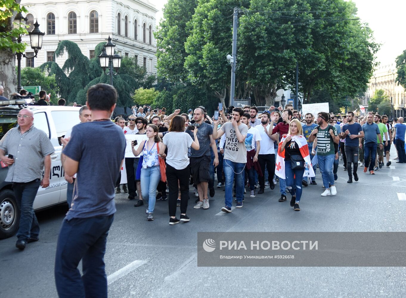  Акция протеста в Тбилиси