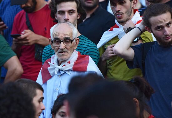  Акция протеста в Тбилиси