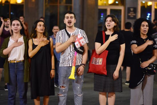  Акция протеста в Тбилиси