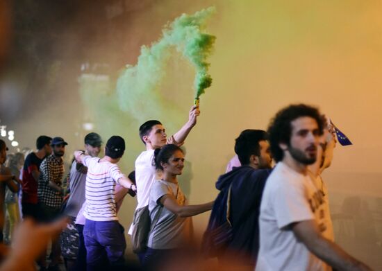  Акция протеста в Тбилиси