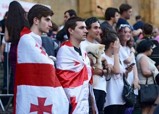  Акция протеста в Тбилиси
