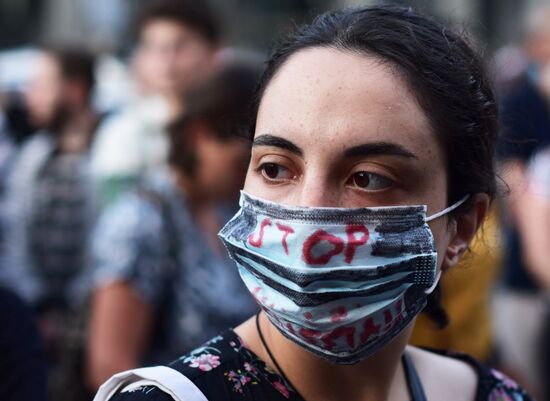  Акция протеста в Тбилиси
