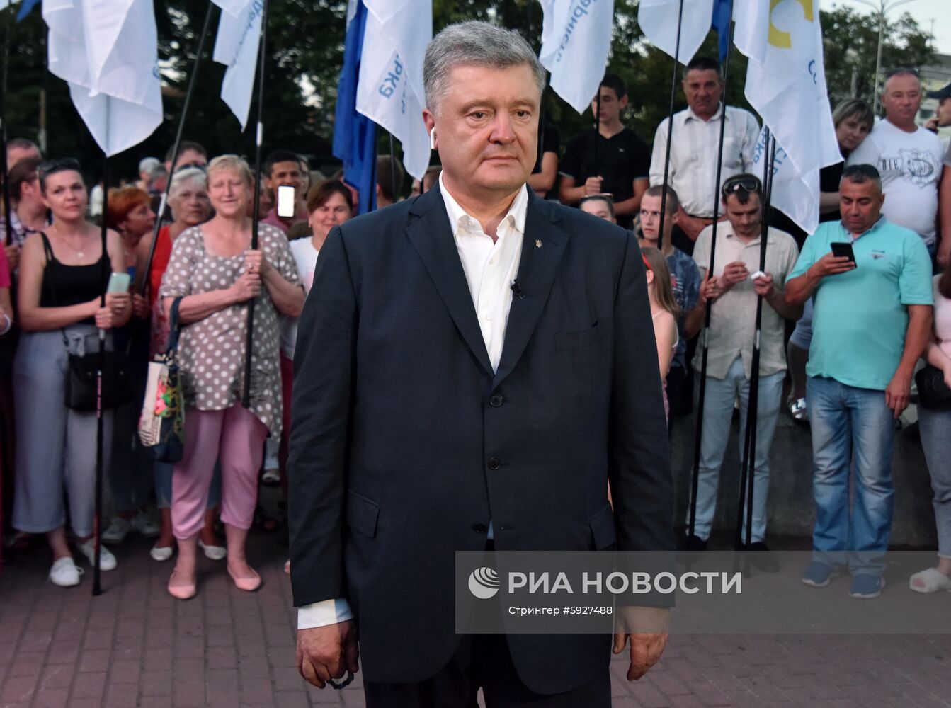 Предвыборный митинг П. Порошенко во Львове