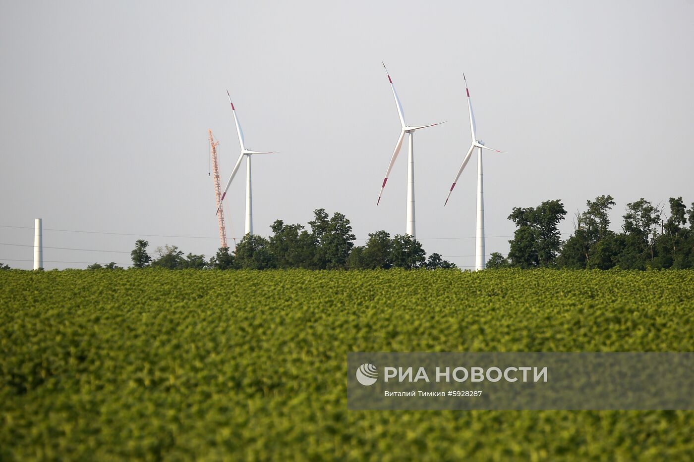 Ветропарк компании "НоваВинд" в Адыгее 