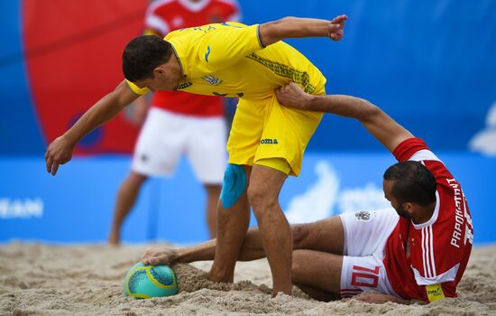 II Европейские игры. Пляжный футбол. Матч Россия - Украина