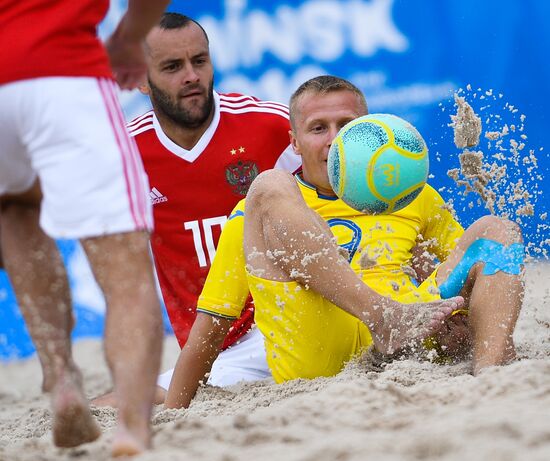 II Европейские игры. Пляжный футбол. Матч Россия - Украина