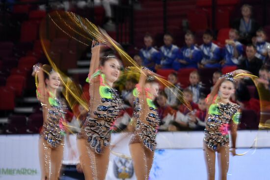 Контрольная тренировка кандидатов в сборную России по художественной гимнастике