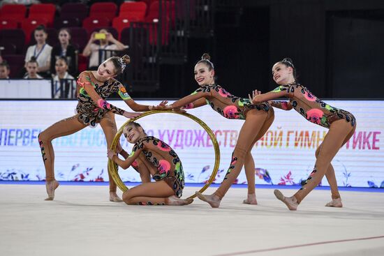 Контрольная тренировка кандидатов в сборную России по художественной гимнастике