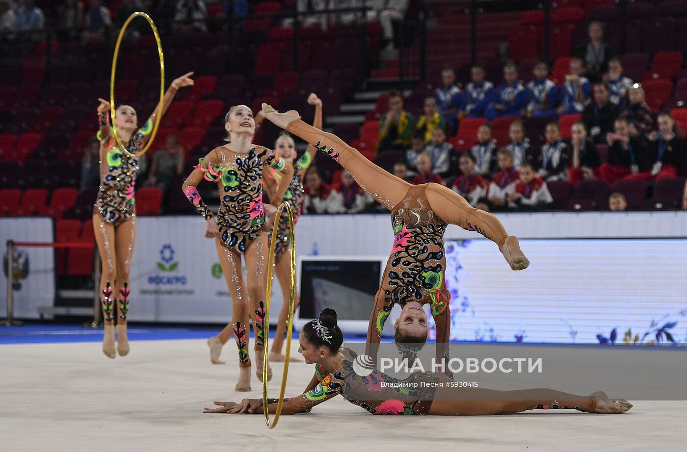 Контрольная тренировка кандидатов в сборную России по художественной гимнастике