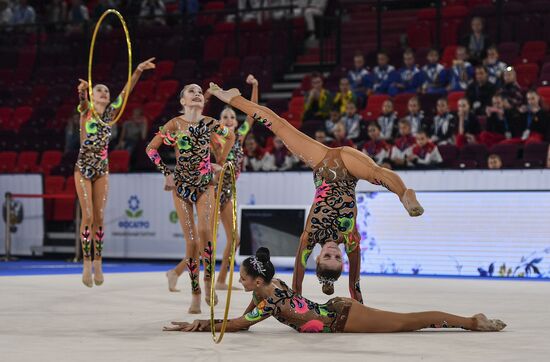 Контрольная тренировка кандидатов в сборную России по художественной гимнастике