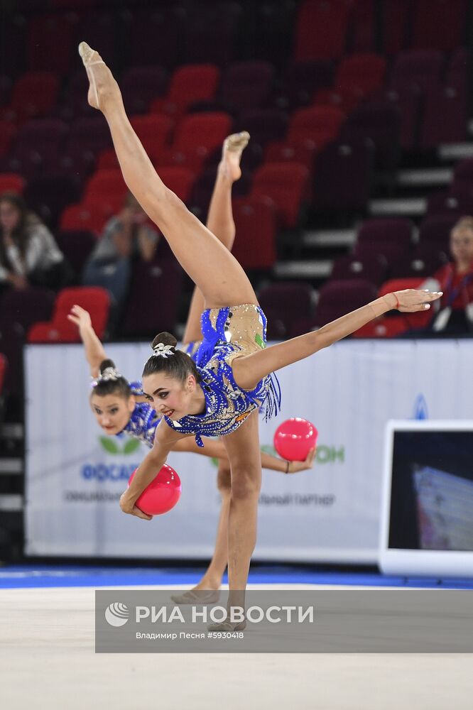 Контрольная тренировка кандидатов в сборную России по художественной гимнастике