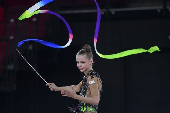 Контрольная тренировка кандидатов в сборную России по художественной гимнастике