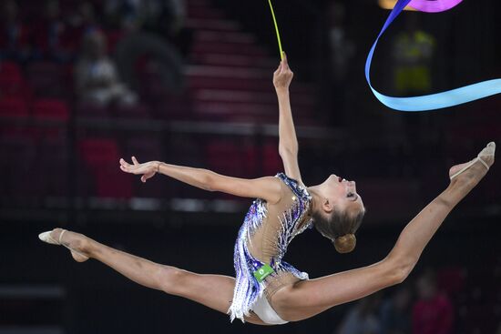 Контрольная тренировка кандидатов в сборную России по художественной гимнастике