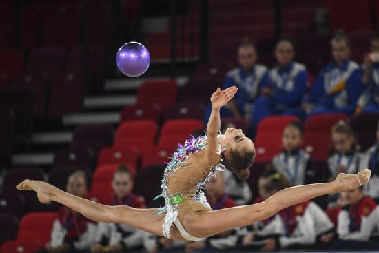 Контрольная тренировка кандидатов в сборную России по художественной гимнастике