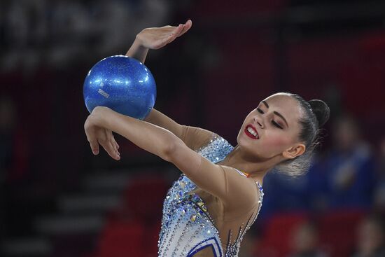 Контрольная тренировка кандидатов в сборную России по художественной гимнастике