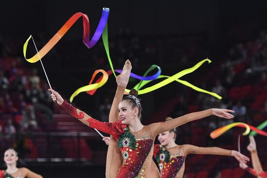 Контрольная тренировка кандидатов в сборную России по художественной гимнастике