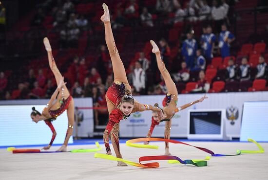 Контрольная тренировка кандидатов в сборную России по художественной гимнастике