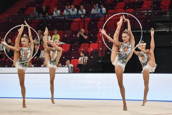 Контрольная тренировка кандидатов в сборную России по художественной гимнастике