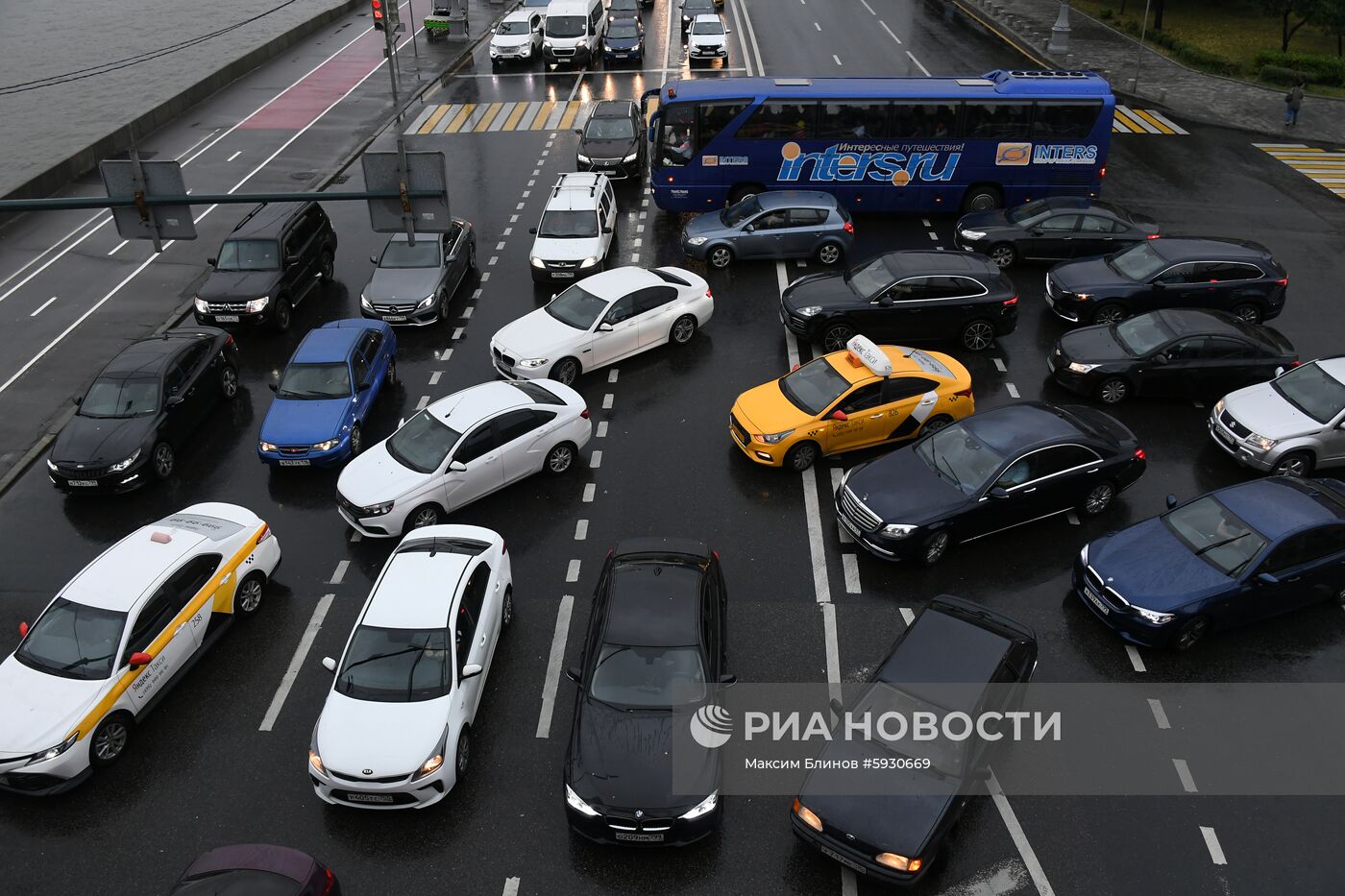 Транспортное движение в Москве