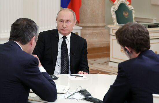 Интервью президента РФ В. Путина газете Financial Times