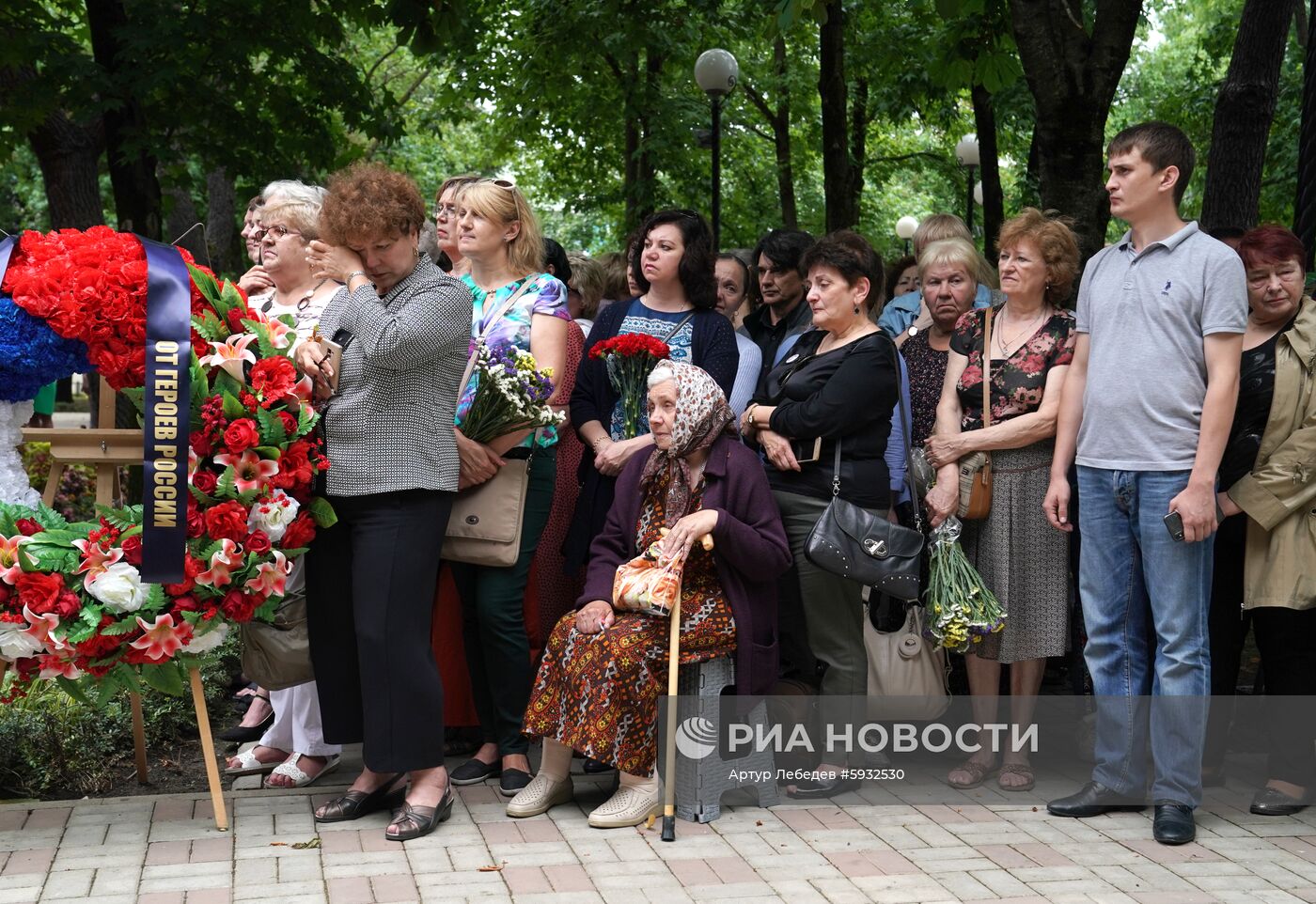 Открытие мемориала жертвам катастрофы Ту-154 над Черным морем 25 декабря 2016 года