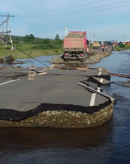 Ситуация в зоне подтопления в Иркутской области