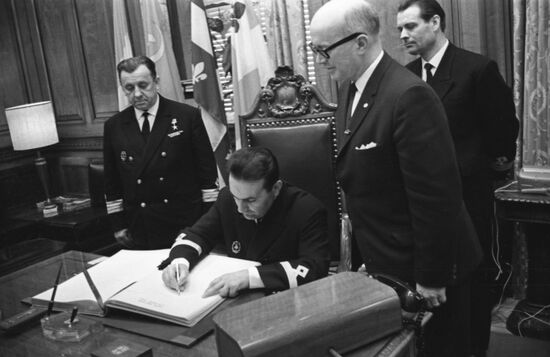 Советские моряки в Монреале