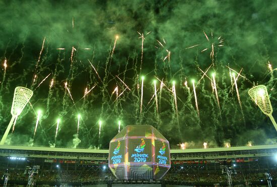 Церемония закрытия II Европейских игр