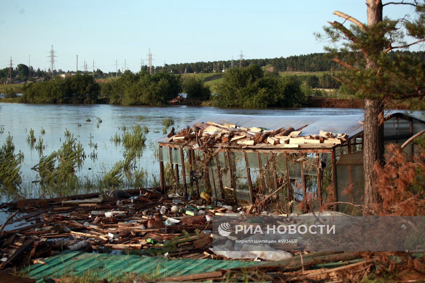 Ситуация в зоне подтопления в Иркутской области