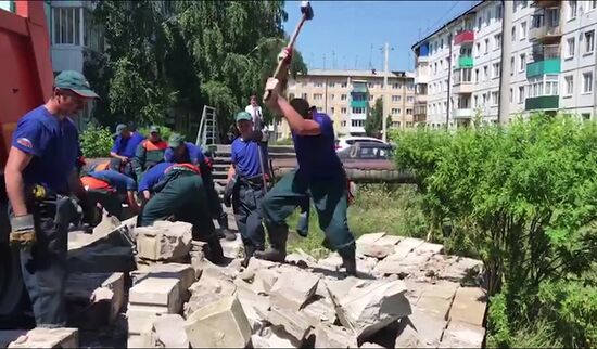 Ситуация в зоне подтопления в Иркутской области