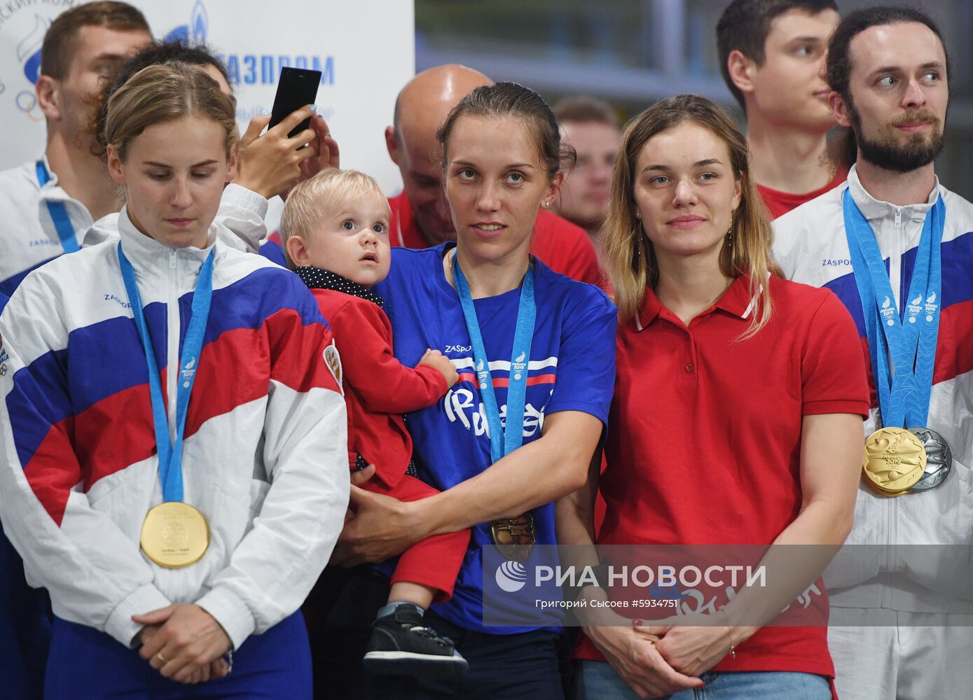 Встреча делегации российских спортсменов-участников II Европейских игр