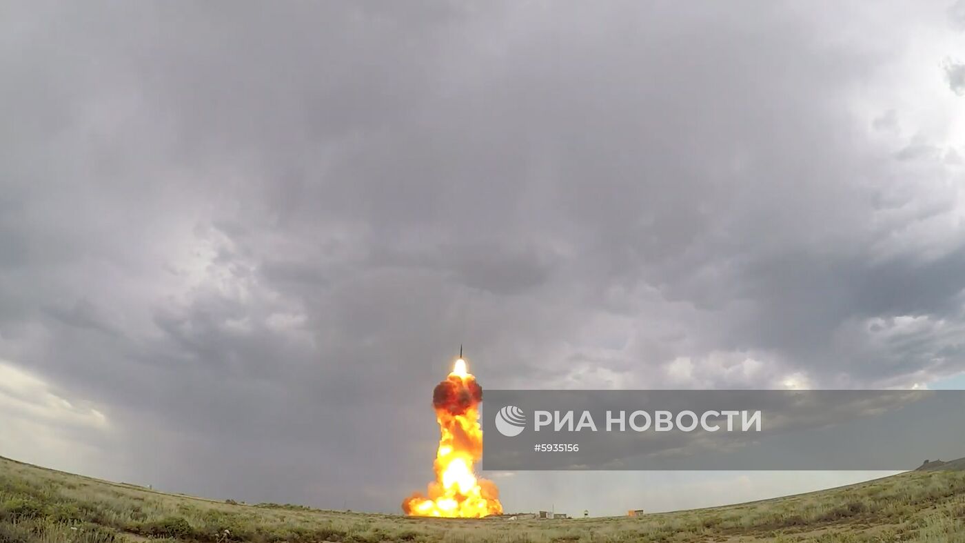 Испытательный пуск новой противоракеты системы ПРО