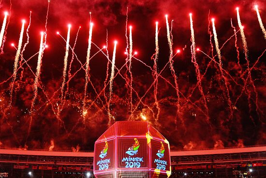 Церемония закрытия II Европейских игр