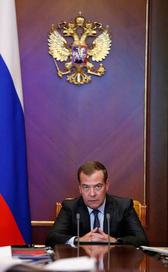 Премьер-министр РФ Д. Медведев провел заседание президиума Совета по стратегическому развитию и национальным проектам
