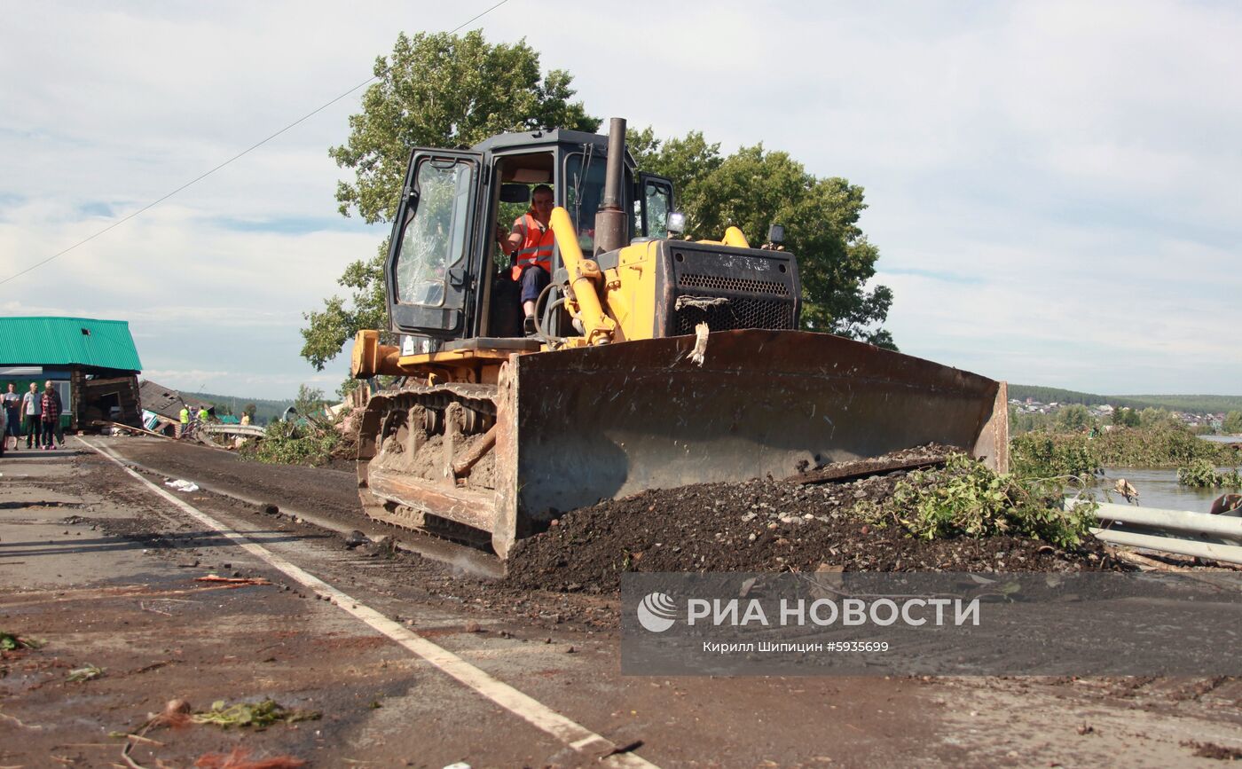 Ситуация в зоне подтопления в Иркутской области