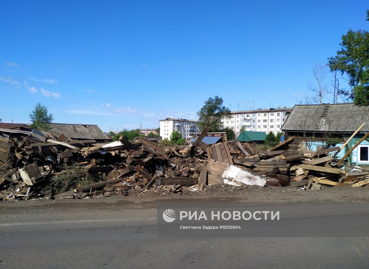 Ситуация в зоне подтопления в Иркутской области