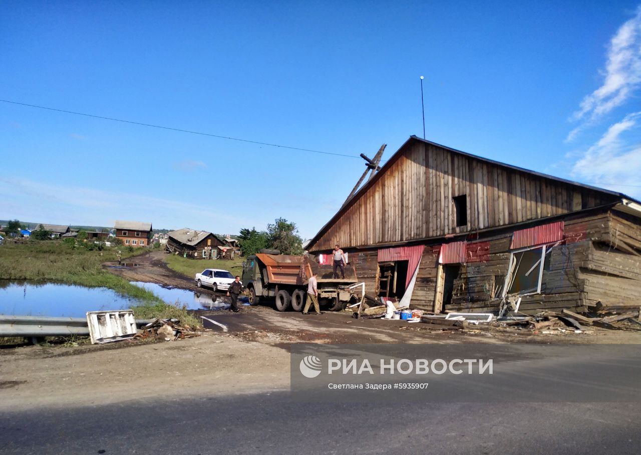 Ситуация в зоне подтопления в Иркутской области