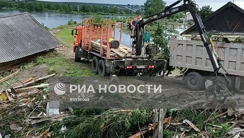 Ситуация в зоне подтопления в Иркутской области