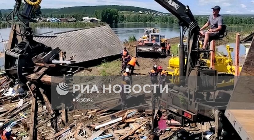 Ситуация в зоне подтопления в Иркутской области