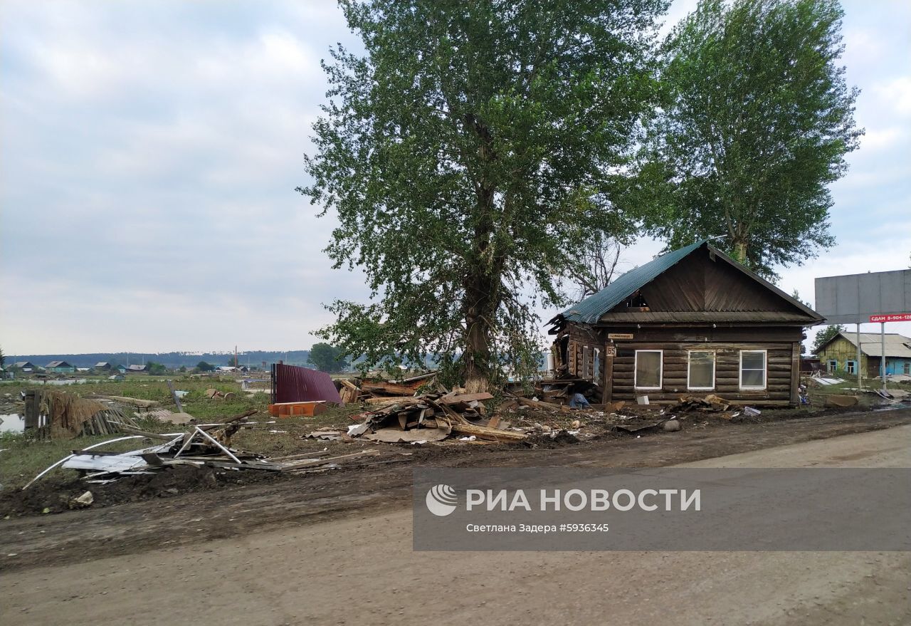 Ситуация в зоне подтопления в Иркутской области