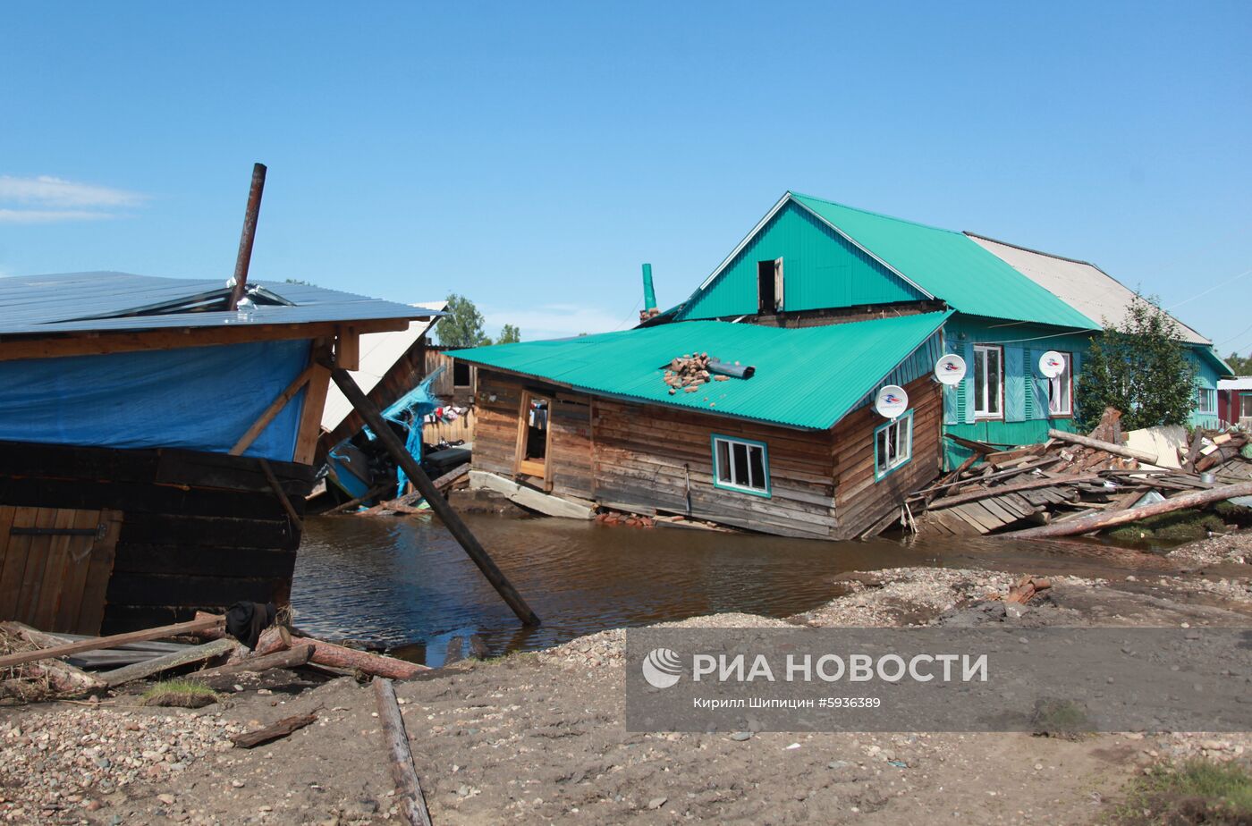 Ситуация в зоне подтопления в Иркутской области