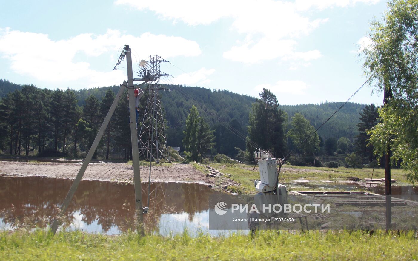 Ситуация в зоне подтопления в Иркутской области