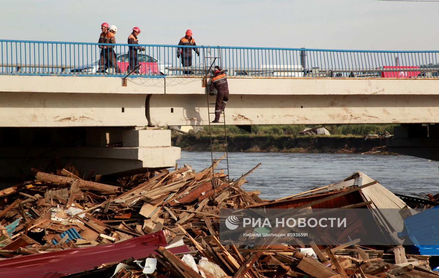 Ситуация в зоне подтопления в Иркутской области