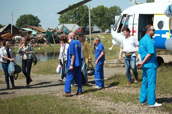 Ситуация в зоне подтопления в Иркутской области