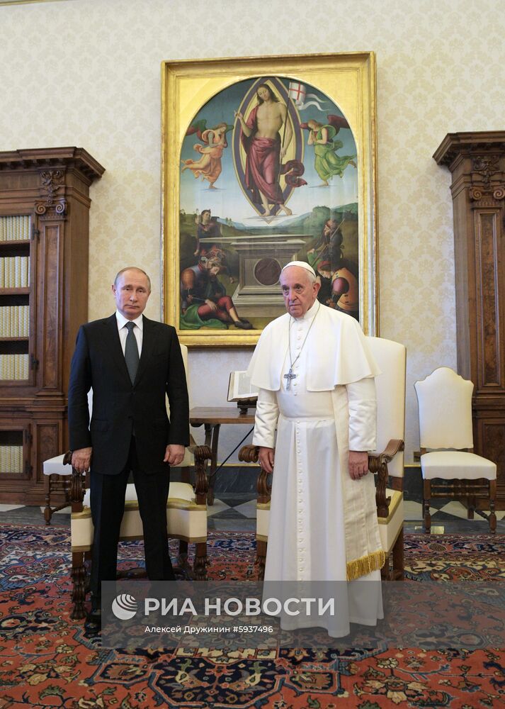 Визит президента РФ В. Путина в Ватикан