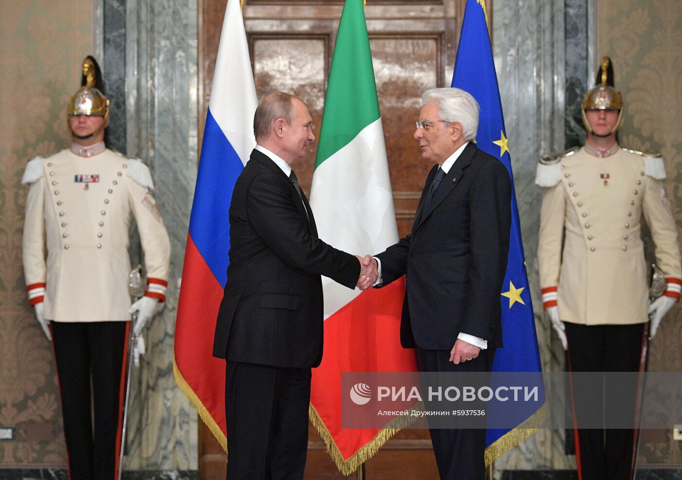 Официальный визит президента РФ В. Путина в Италию