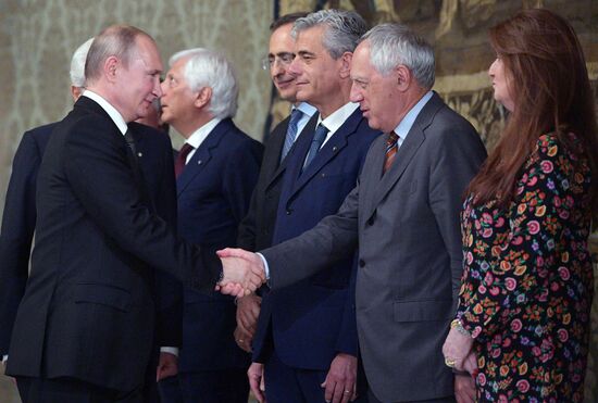 Официальный визит президента РФ В. Путина в Италию